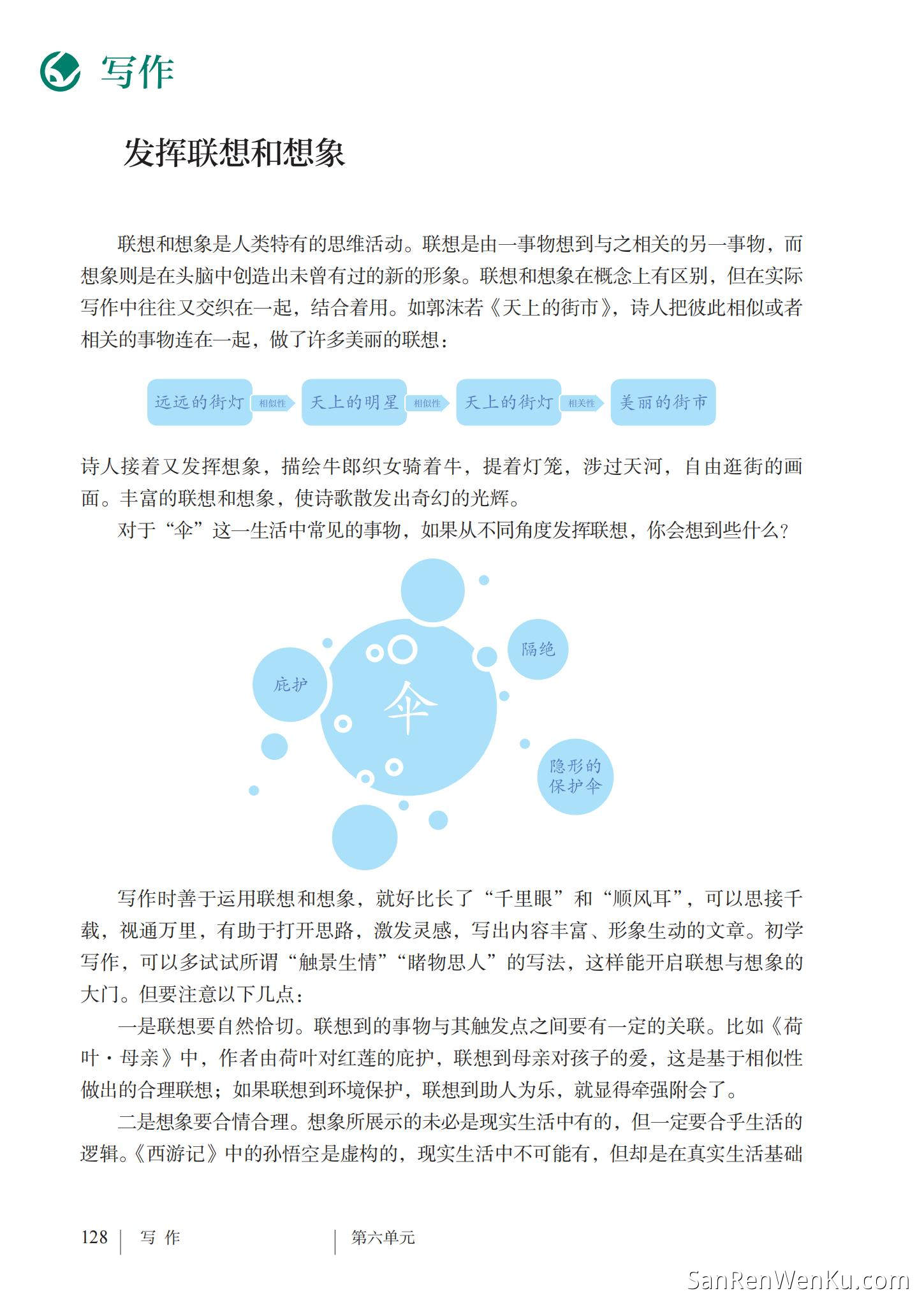 写作:发挥联想和想象 - 人教版语文7上_134