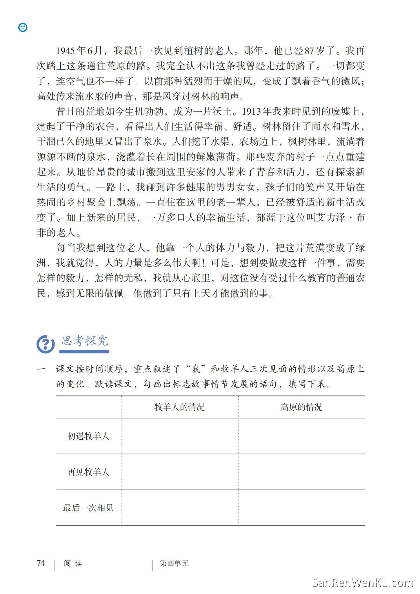 植树的牧羊人 - 人教版语文7上_80