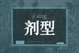 剂型