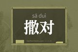 撒对